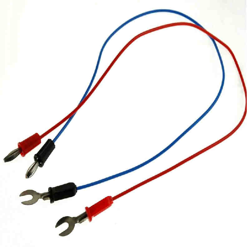 Low Current Test lead with Micro Banana Plug and U-shape Connector